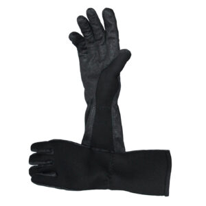 Ein paar schwarzer Handschuhe